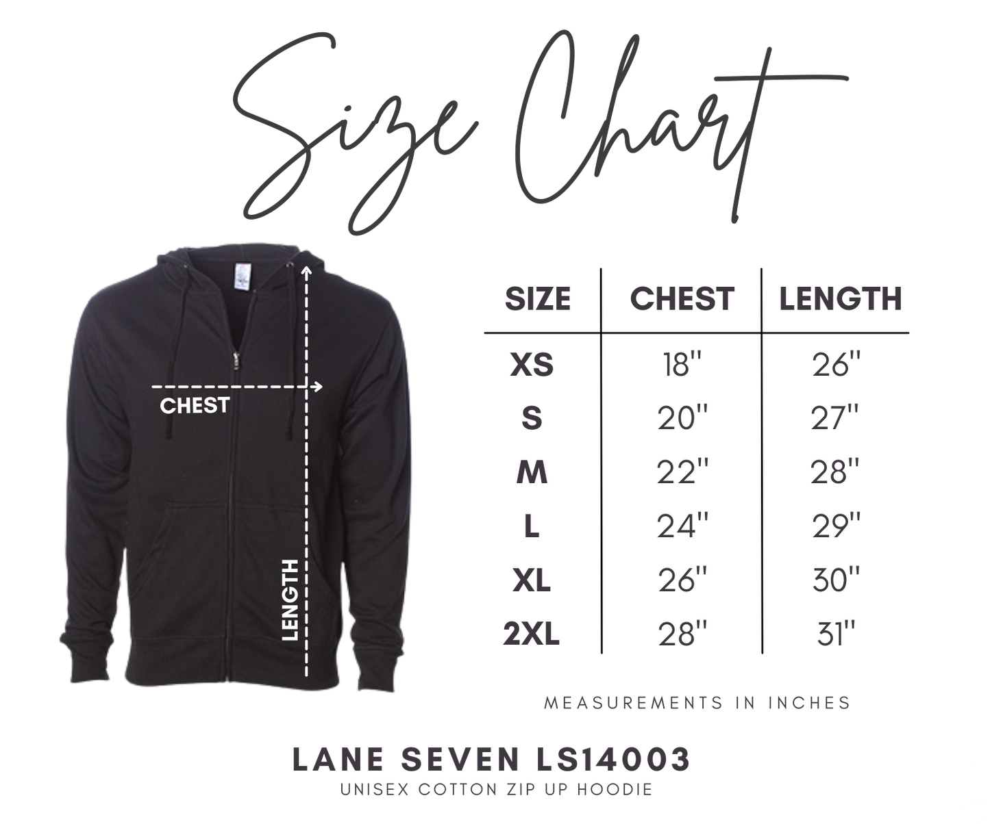 TVHS LACROSSE - Script Classic - Zip Up Hoodie (Adult Unisex)