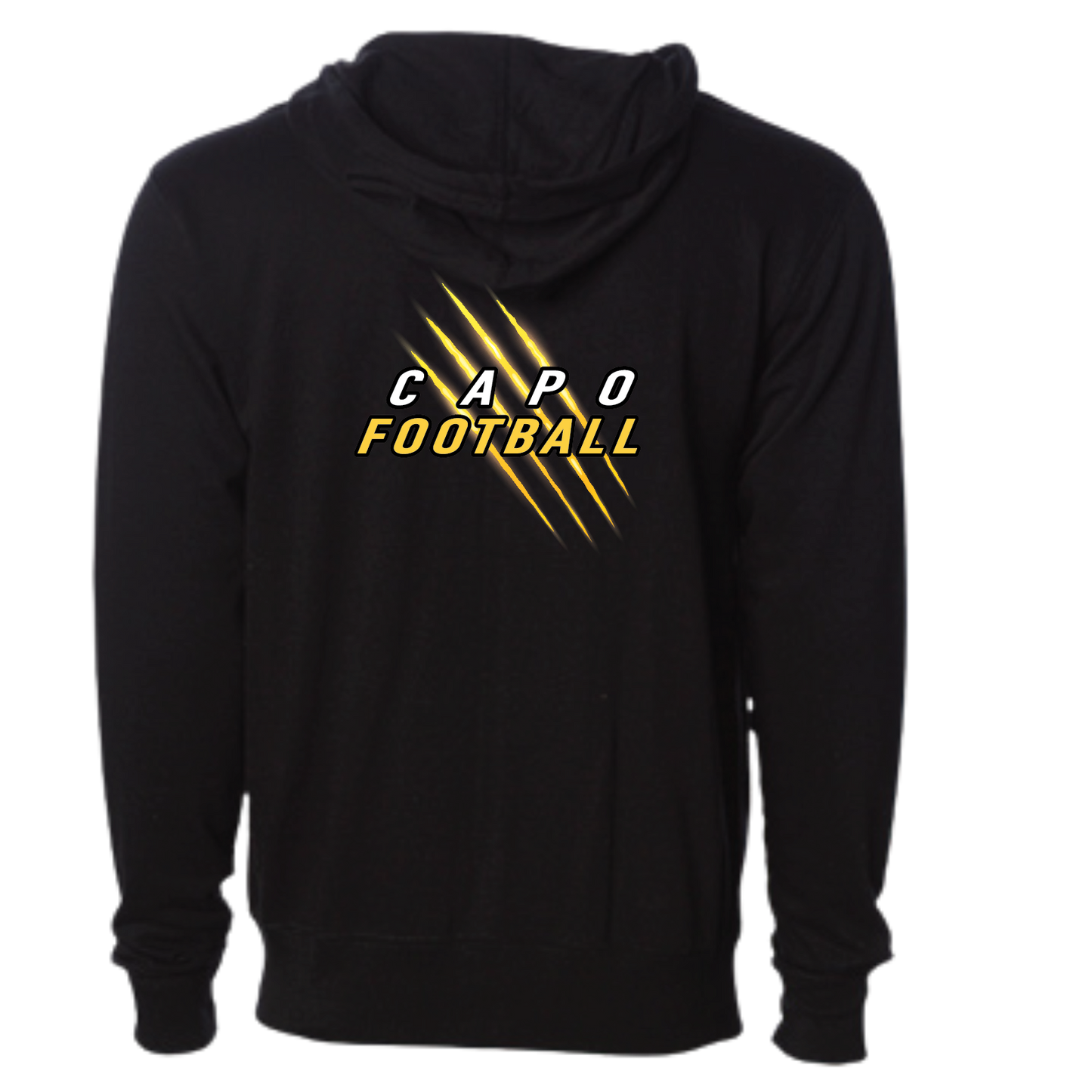 CAPO FOOTBALL - Cougar Claw - Zip Up Hoodie (Adult Unisex)