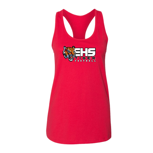 ELSINORE FOOTBALL - (EHS Tigers) - Women's Racerback Tank
