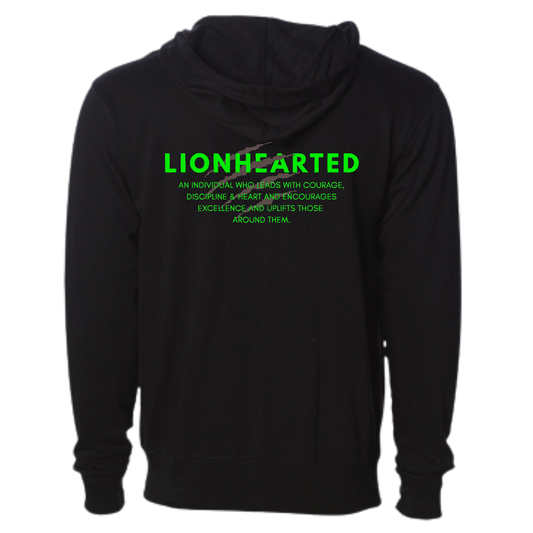 LIONHEART GYM - Zip Up Hoodie (Adult Unisex)