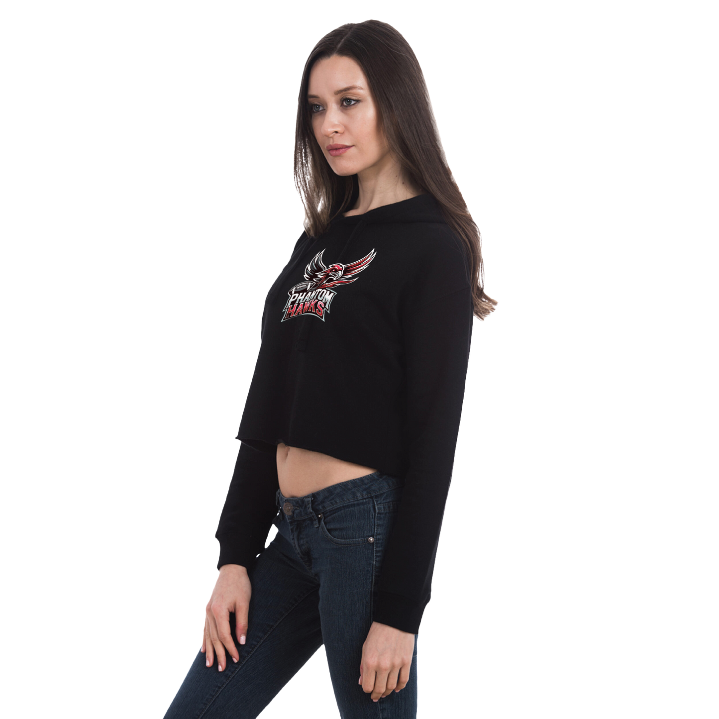 MVPW Phantom Hawks - Women's Crop Hoodie