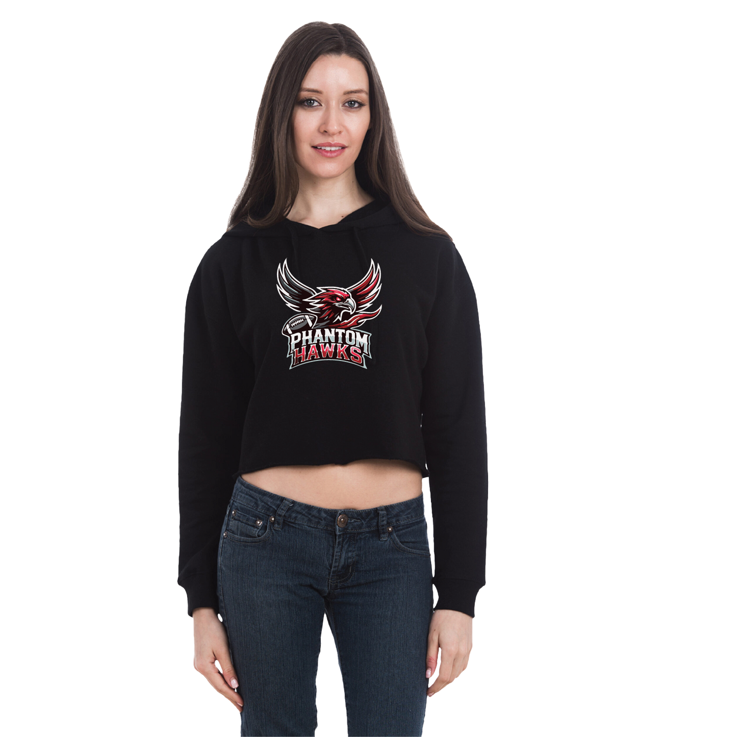 MVPW Phantom Hawks - Women's Crop Hoodie