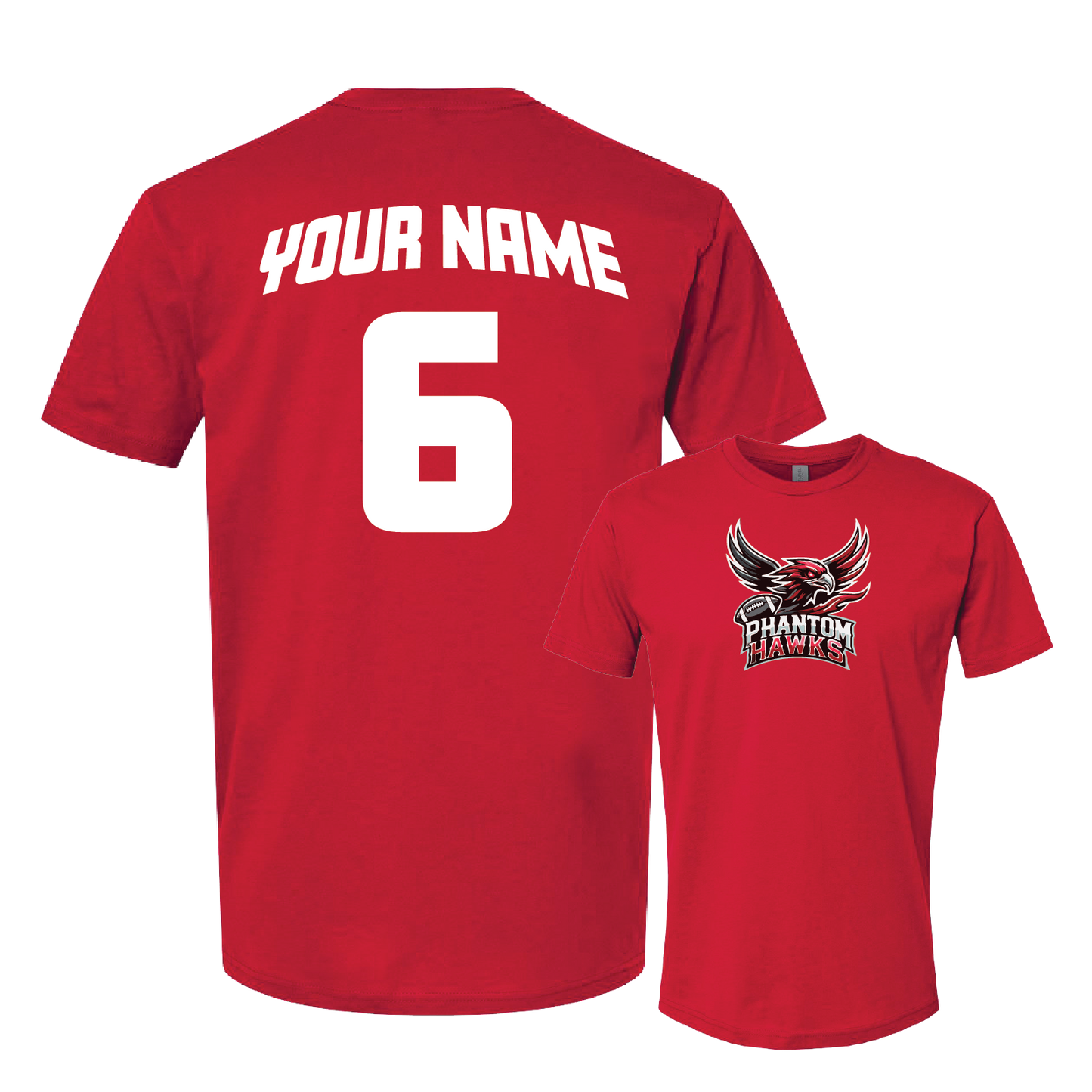 MVPW Phantom Hawks - Men's Tee (with Personalized Jersey Back)