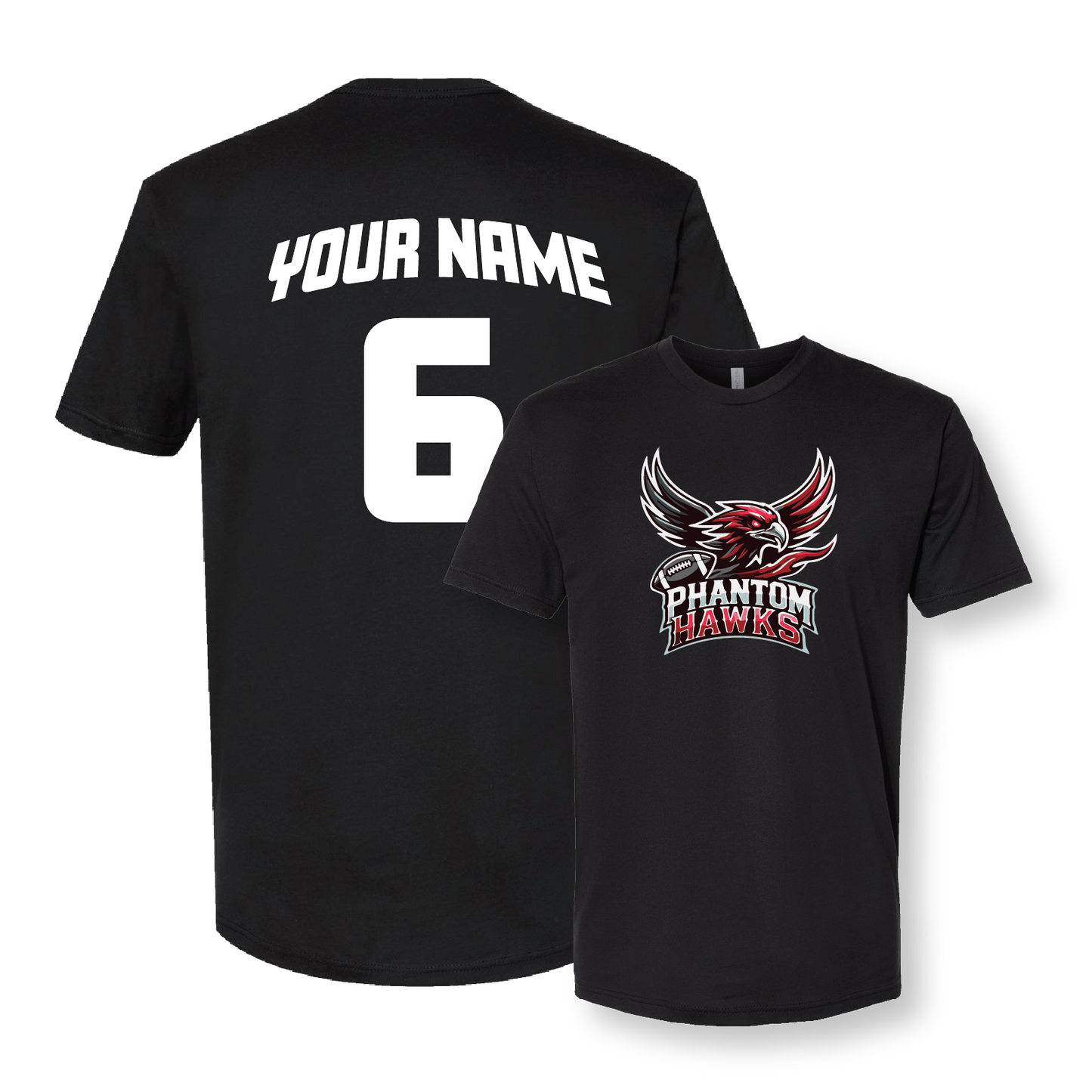 MVPW Phantom Hawks - Youth Tee (with Personalized Jersey Back)