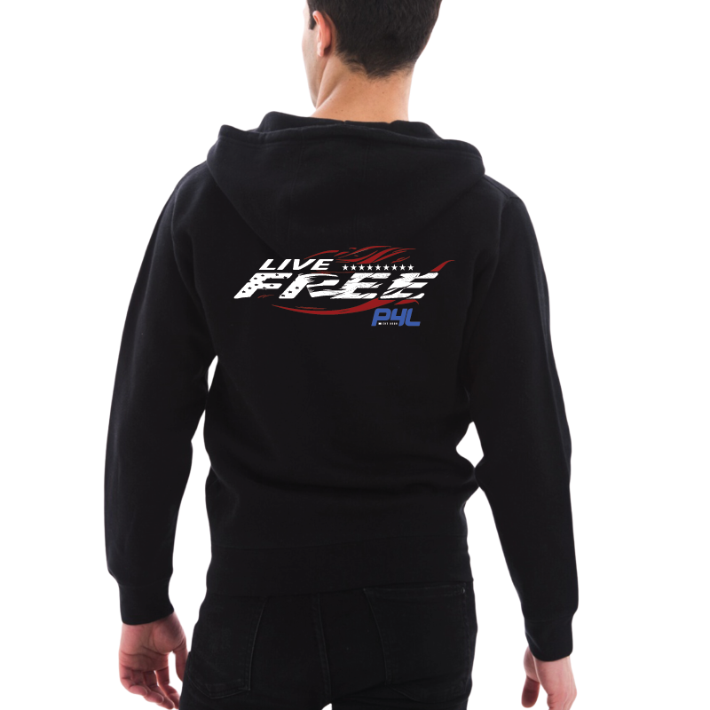 P4L - Live Free - Zip Up Hoodie
