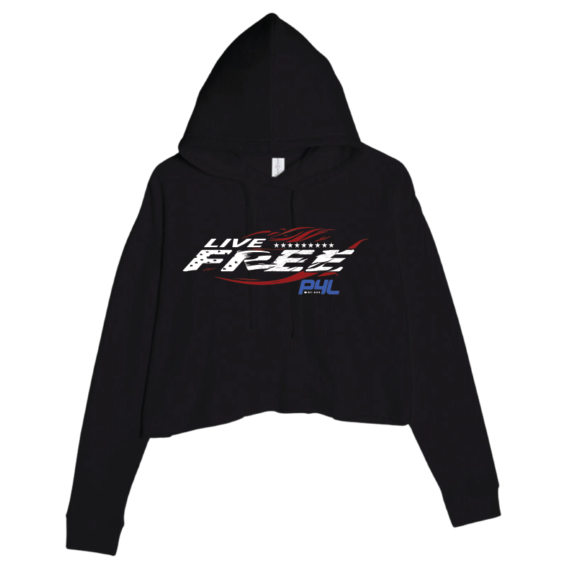 P4L - Live Free - Women's Crop Hoodie