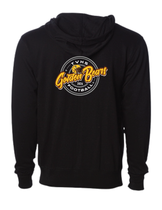 TVHS FOOTBALL - (Friday Night Gold) Zip Up Hoodie (Adult Unisex)