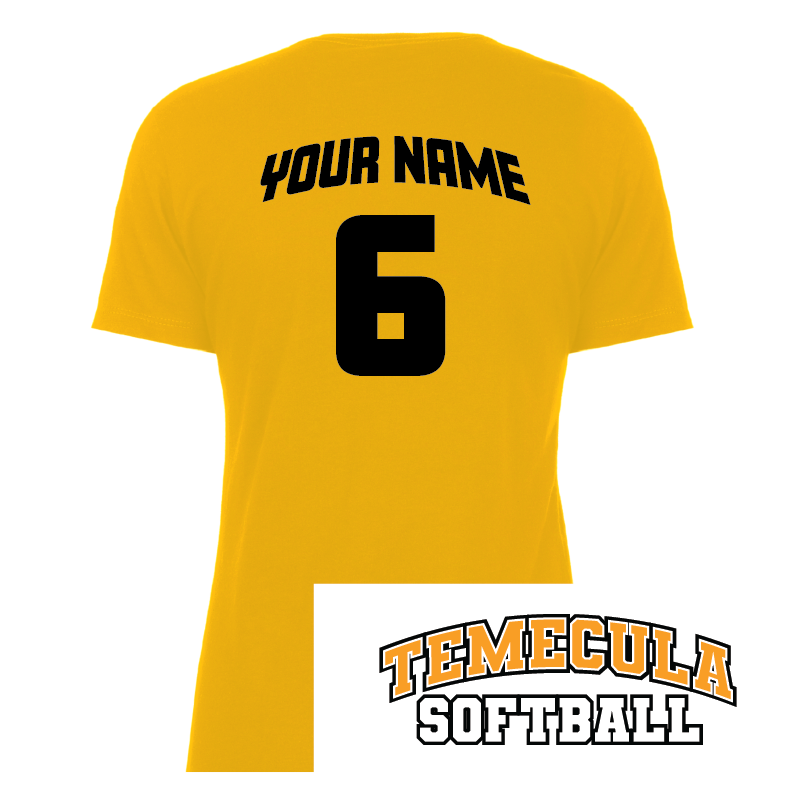 TVHS SOFTBALL (Fastpitch) - Women's Short Sleeve Tee (with Personalized Jersey Back)