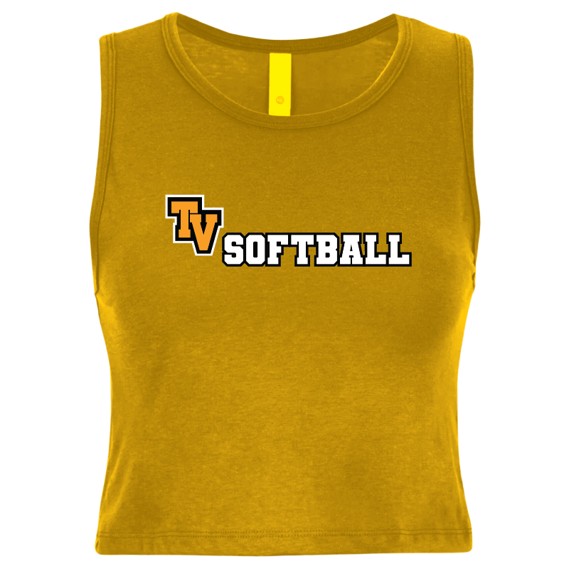 TVHS SOFTBALL (Gameplay) - Women's Muscle Crop Tank
