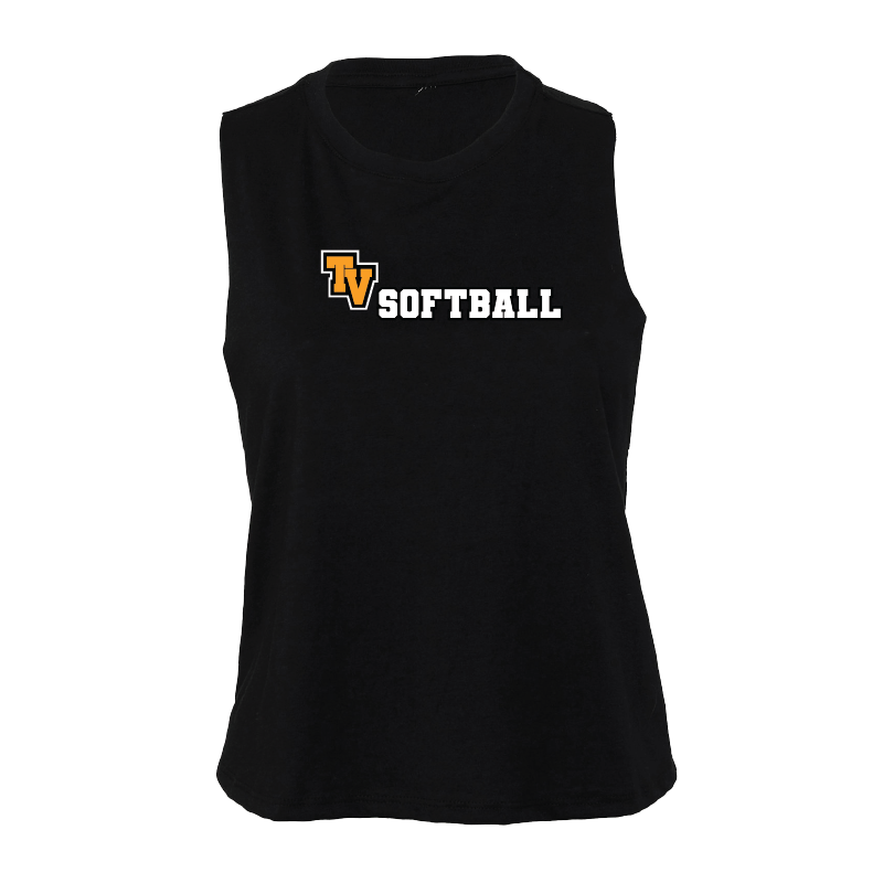 TVHS SOFTBALL (Gameplay) - Women's Racerback Crop Tank