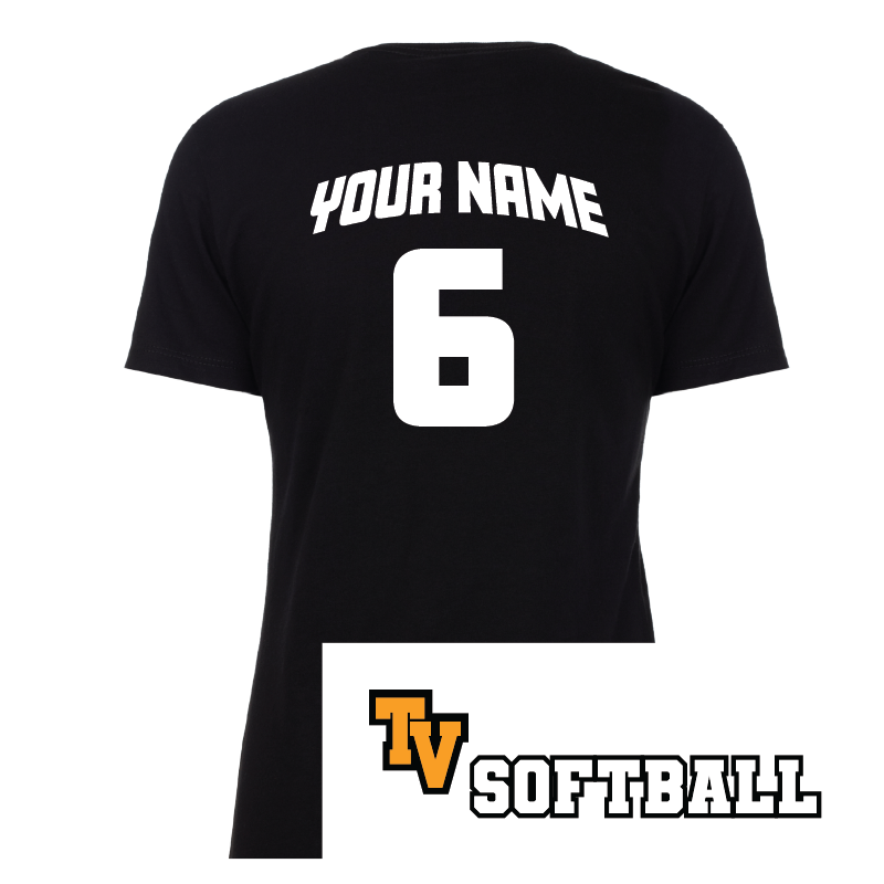 TVHS SOFTBALL (Gameplay) - Women's Short Sleeve Tee (with Personalized Jersey Back)