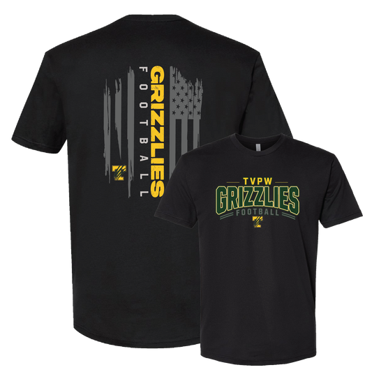TVPW - 9U GRIZZLES FOOTBALL - (Flag) Men's Tee