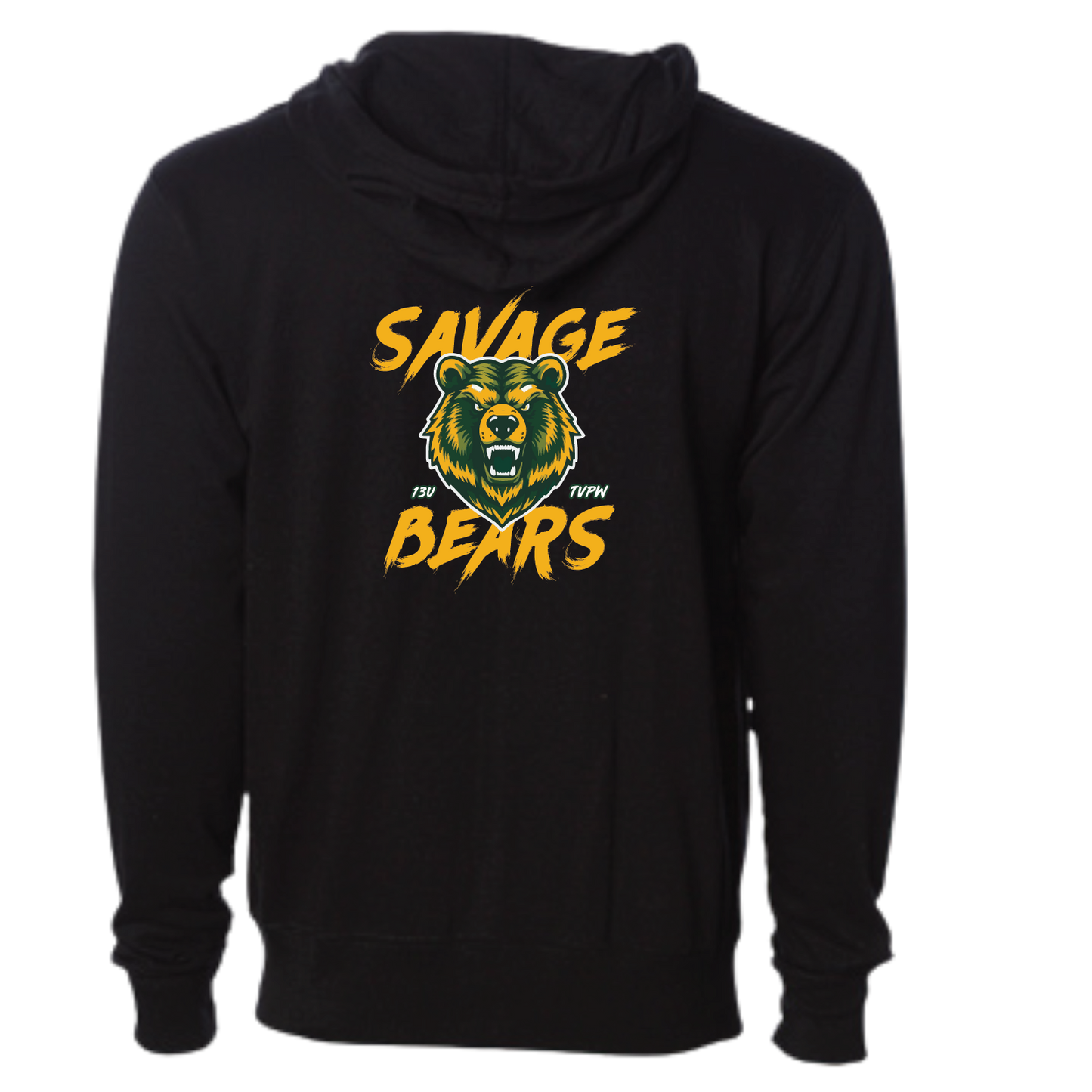 TVPW SAVAGE BEARS - Zip Up Hoodie (Adult Unisex)