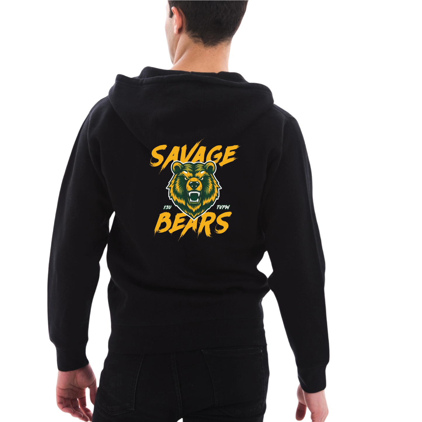 TVPW SAVAGE BEARS - Zip Up Hoodie (Adult Unisex)