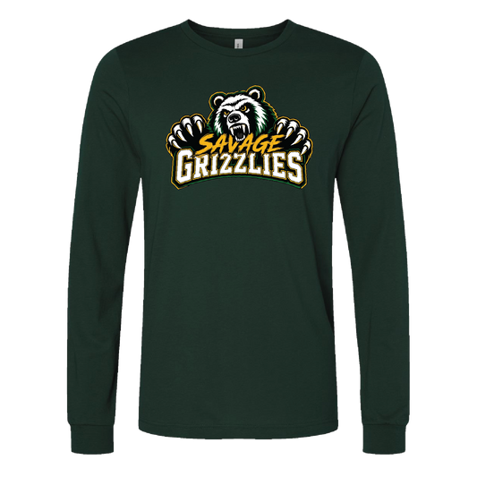 TVPW - 12U SAVAGE GRIZZLIES - Long Sleeve Tee (Unisex)