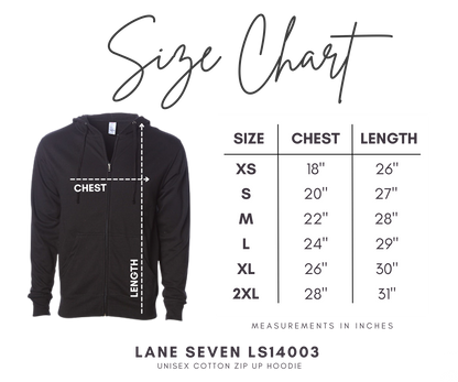 TYB - Zip Up Hoodie (Adult Unisex)