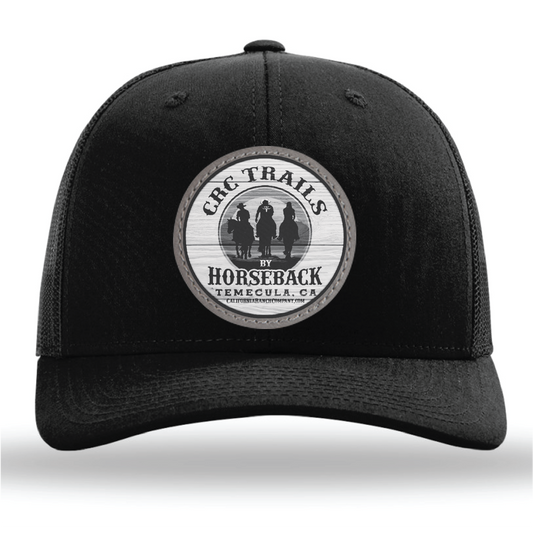 CRC - Trails By Horseback Leather Patch Trucker Hat (Snapback)