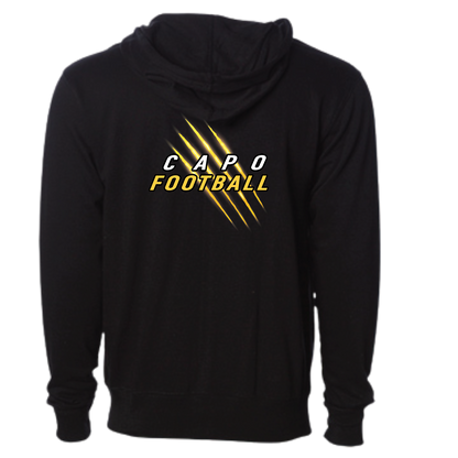 CAPO FOOTBALL - Cougar Claw - Zip Up Hoodie (Adult Unisex)