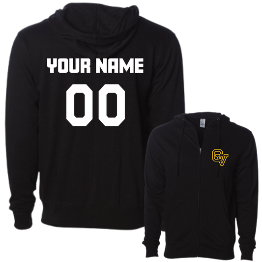CAPO FOOTBALL - Zip Up Hoodie (Adult Unisex) (with Personalized Jersey Back)