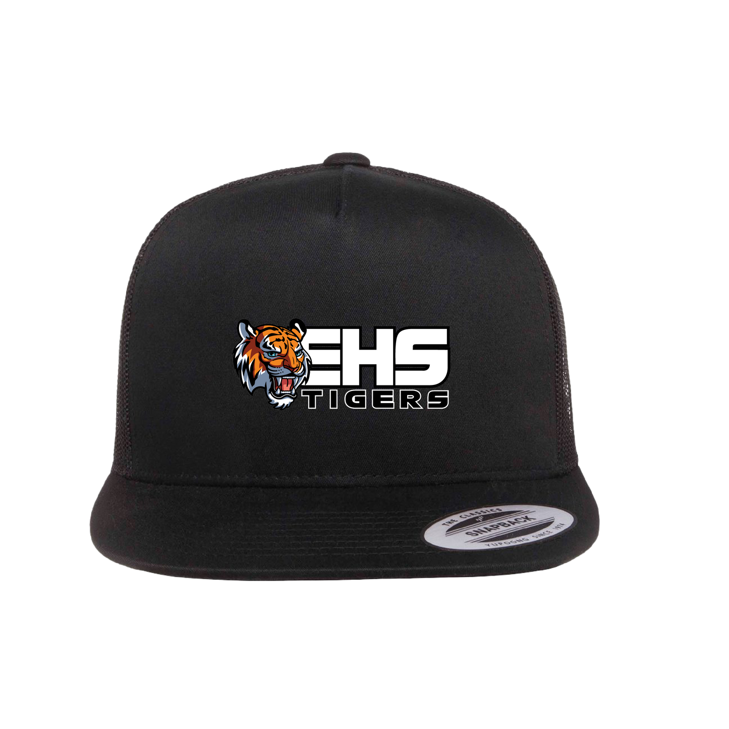 ELSINORE FOOTBALL - (EHS Tigers) Flat Bill Hat (Snapback)