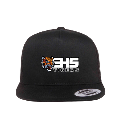 ELSINORE FOOTBALL - (EHS Tigers) Flat Bill Hat (Snapback)
