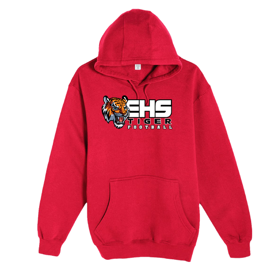 ELSINORE FOOTBALL - (EHS Tigers) - Pullover Hoodie