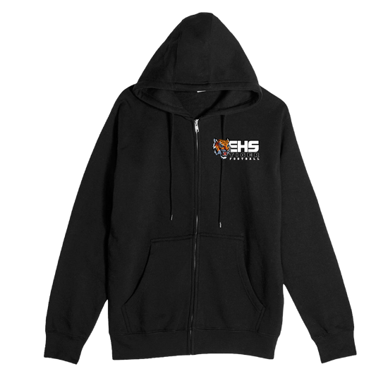 ELSINORE FOOTBALL - (EHS Tigers) Zip Up Hoodie (Adult Unisex)