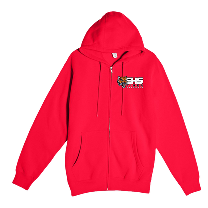 ELSINORE FOOTBALL - (EHS Tigers) Zip Up Hoodie (Adult Unisex)