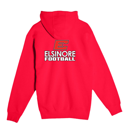 ELSINORE FOOTBALL - (Big E) Zip Up Hoodie (Adult Unisex)