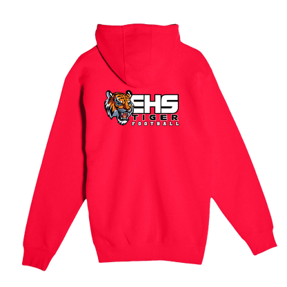 ELSINORE FOOTBALL - (EHS Tigers) Zip Up Hoodie (Adult Unisex)
