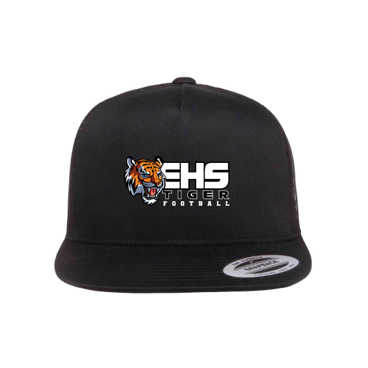 ELSINORE FOOTBALL - (EHS Tigers) Flat Bill Hat (Snapback)