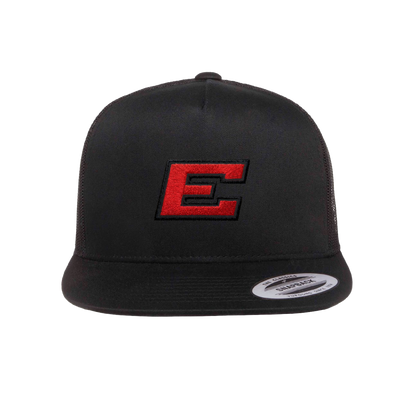 ELSINORE FOOTBALL - (Embroidered E) Flat Bill Hat (Snapback)