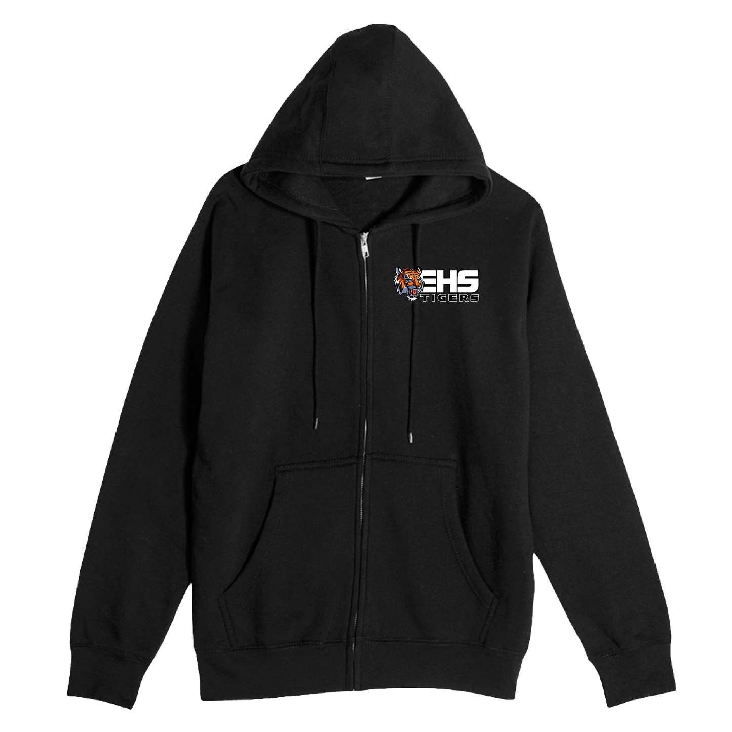 ELSINORE FOOTBALL - (EHS Tigers) Zip Up Hoodie (Adult Unisex)