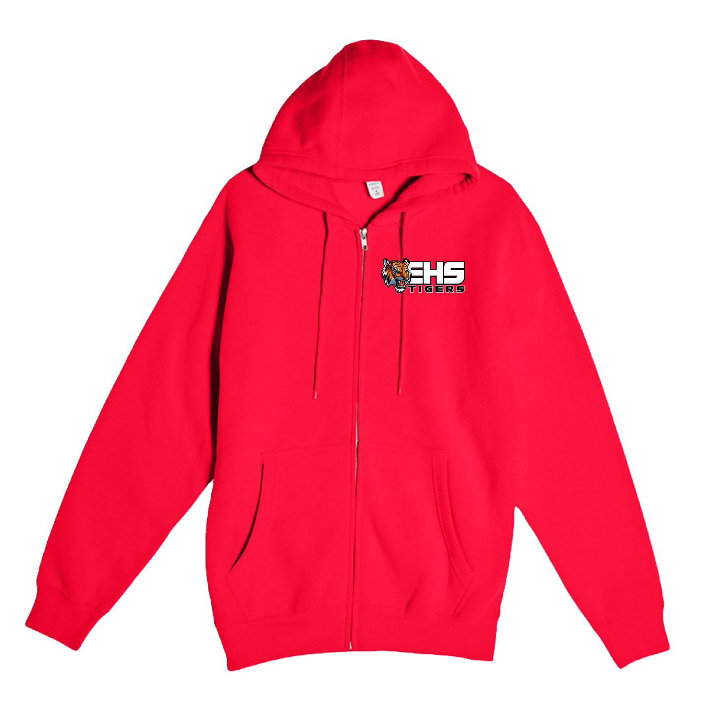 ELSINORE FOOTBALL - (EHS Tigers) Zip Up Hoodie (Adult Unisex)