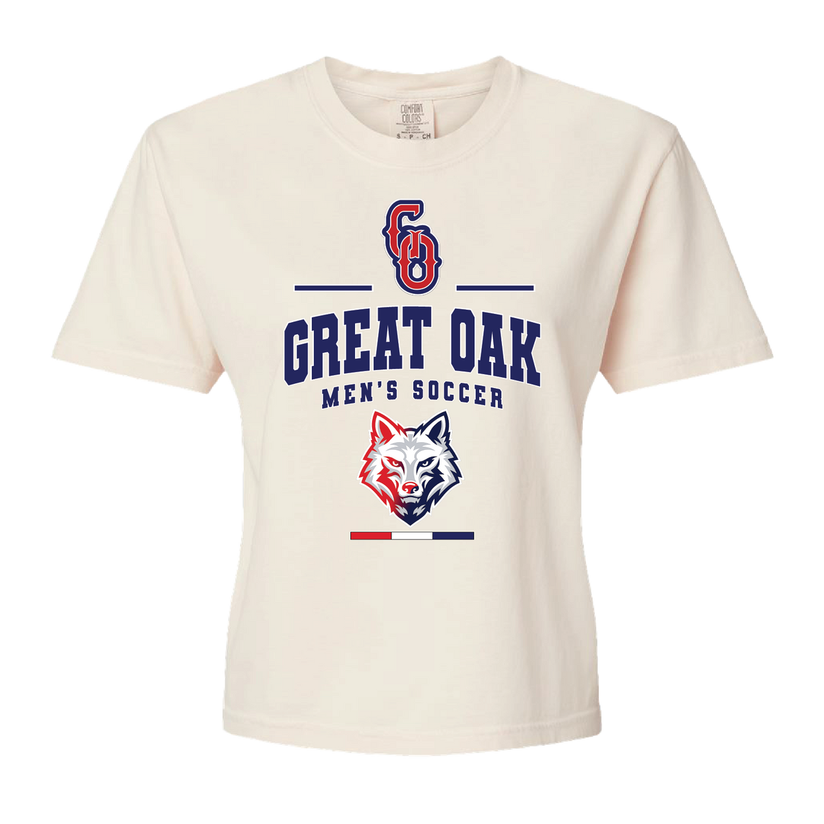 GREAT OAK H.S. MENS SOCCER - Women's Heavyweight Boxy Tee