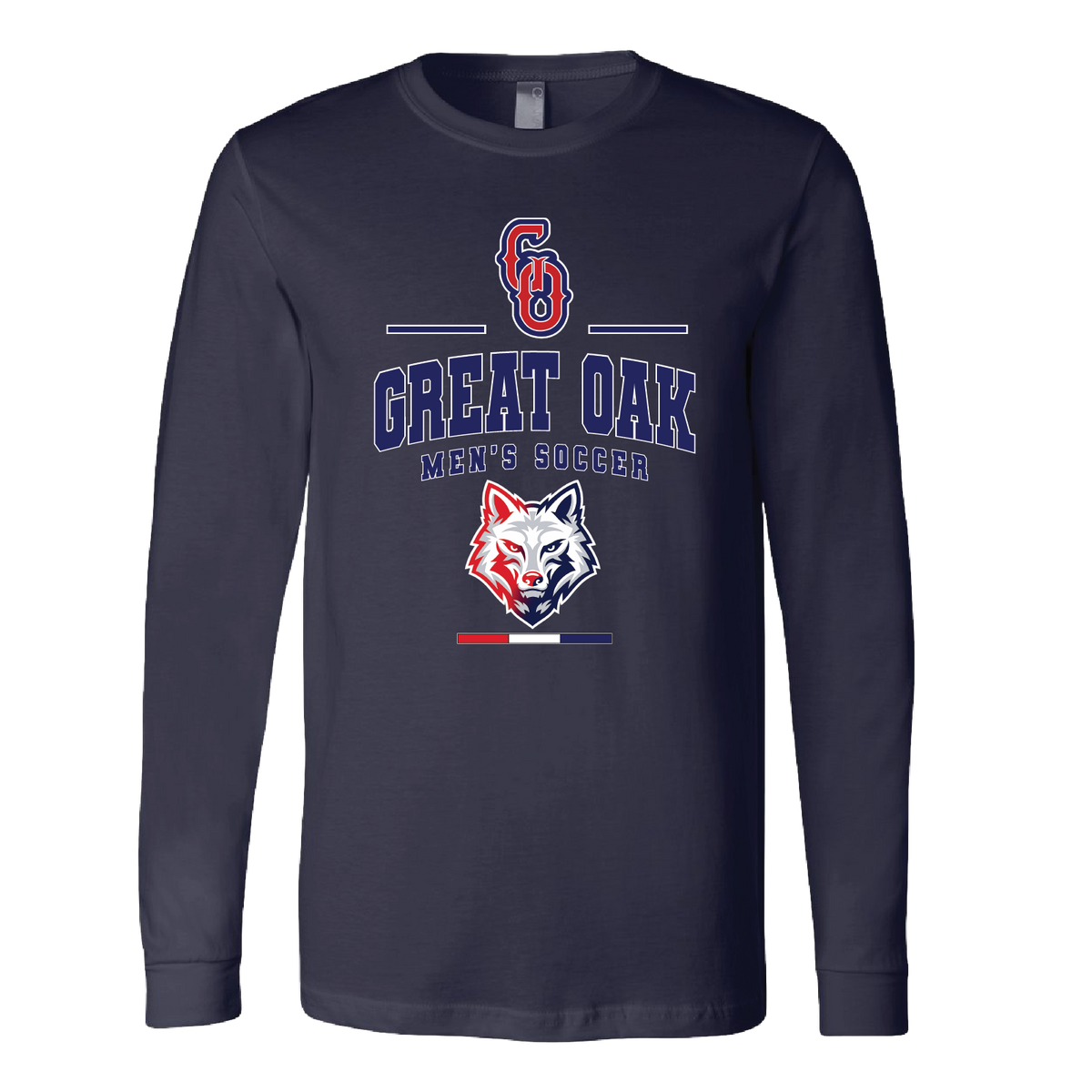 GREAT OAK H.S. MENS SOCCER - Long Sleeve Tee (Unisex)