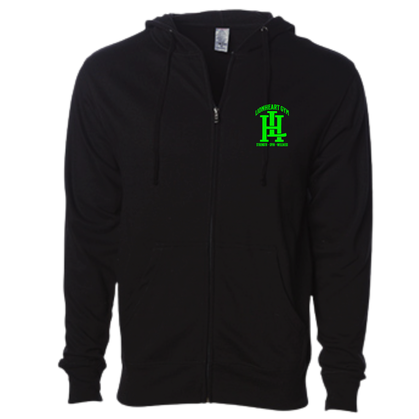 LIONHEART GYM - Zip Up Hoodie (Adult Unisex)