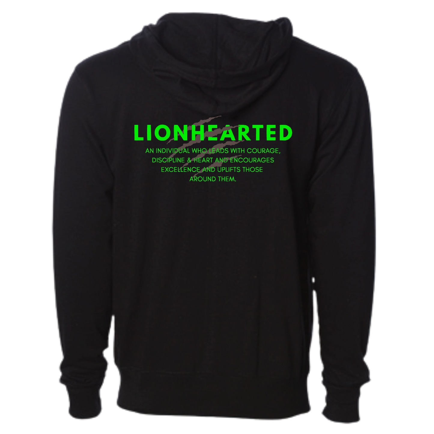 LIONHEART GYM - Zip Up Hoodie (Adult Unisex)