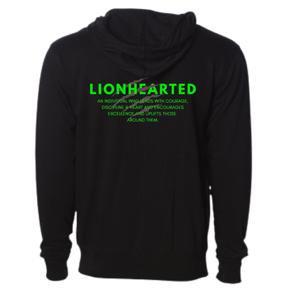 LIONHEART GYM - Zip Up Hoodie (Adult Unisex)