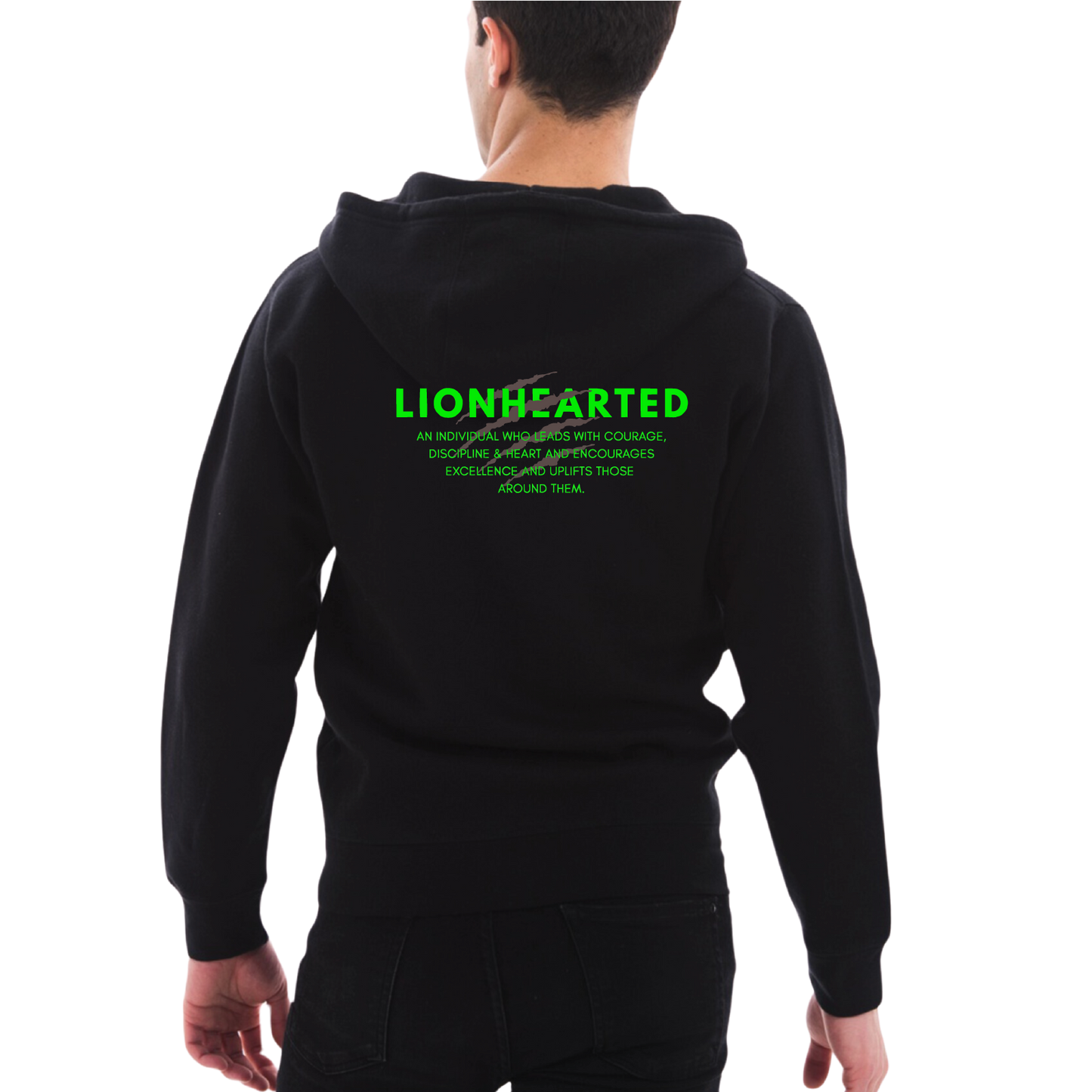 LIONHEART GYM - Zip Up Hoodie (Adult Unisex)