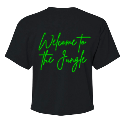 LIONHEART GYM - WELCOME TO THE JUNGLE - Women's Crop Tee