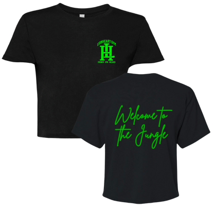 LIONHEART GYM - WELCOME TO THE JUNGLE - Women's Crop Tee