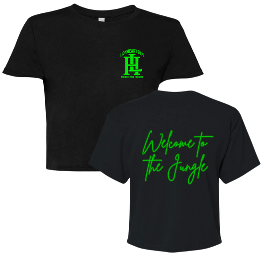 LIONHEART GYM - WELCOME TO THE JUNGLE - Women's Crop Tee