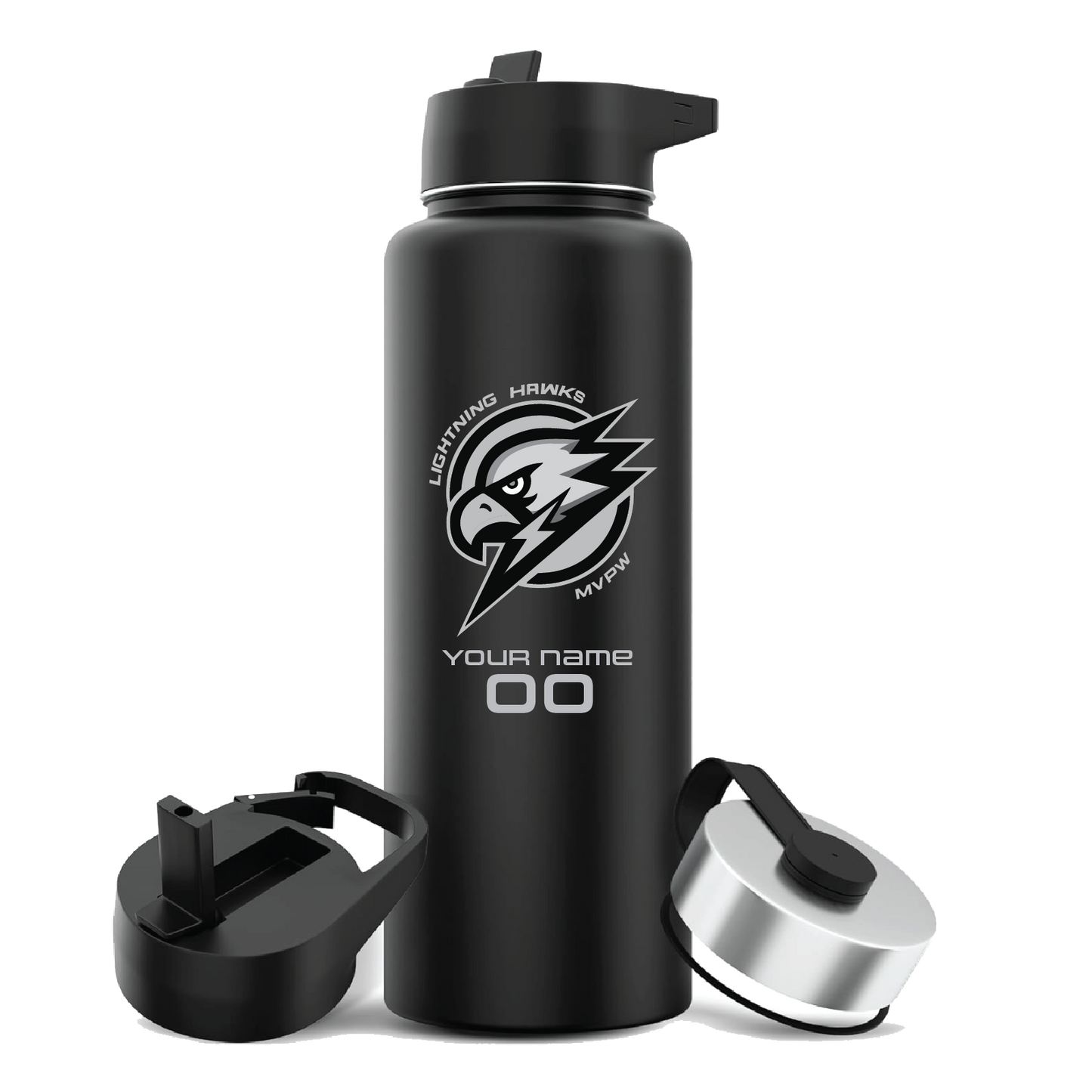 MVPW Lightning Hawks - 40 oz. HYDRATION FLASK (with optional personalization)