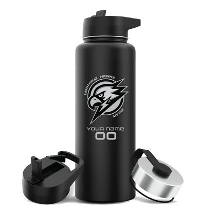 MVPW Lightning Hawks - 40 oz. HYDRATION FLASK (with optional personalization)