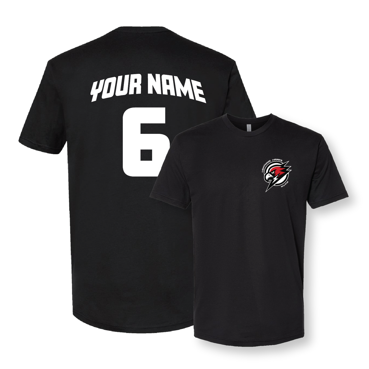 MVPW Lightning Hawks - Men's Tee (with Personalized Jersey Back)