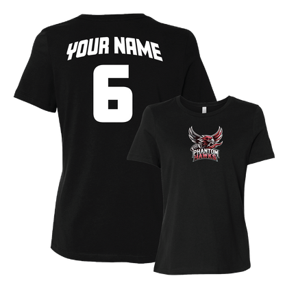 MVPW Phantom Hawks - Women's Tee (with Personalized Jersey Back)