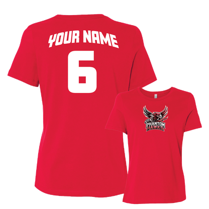 MVPW Phantom Hawks - Women's Tee (with Personalized Jersey Back)