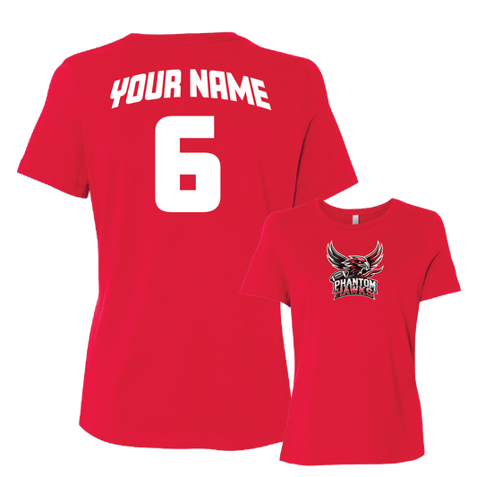 MVPW Phantom Hawks - Women's Tee (with Personalized Jersey Back)