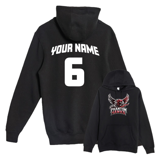 MVPW Phantom Hawks - Pullover Hoodie (with Personalized Jersey Back)